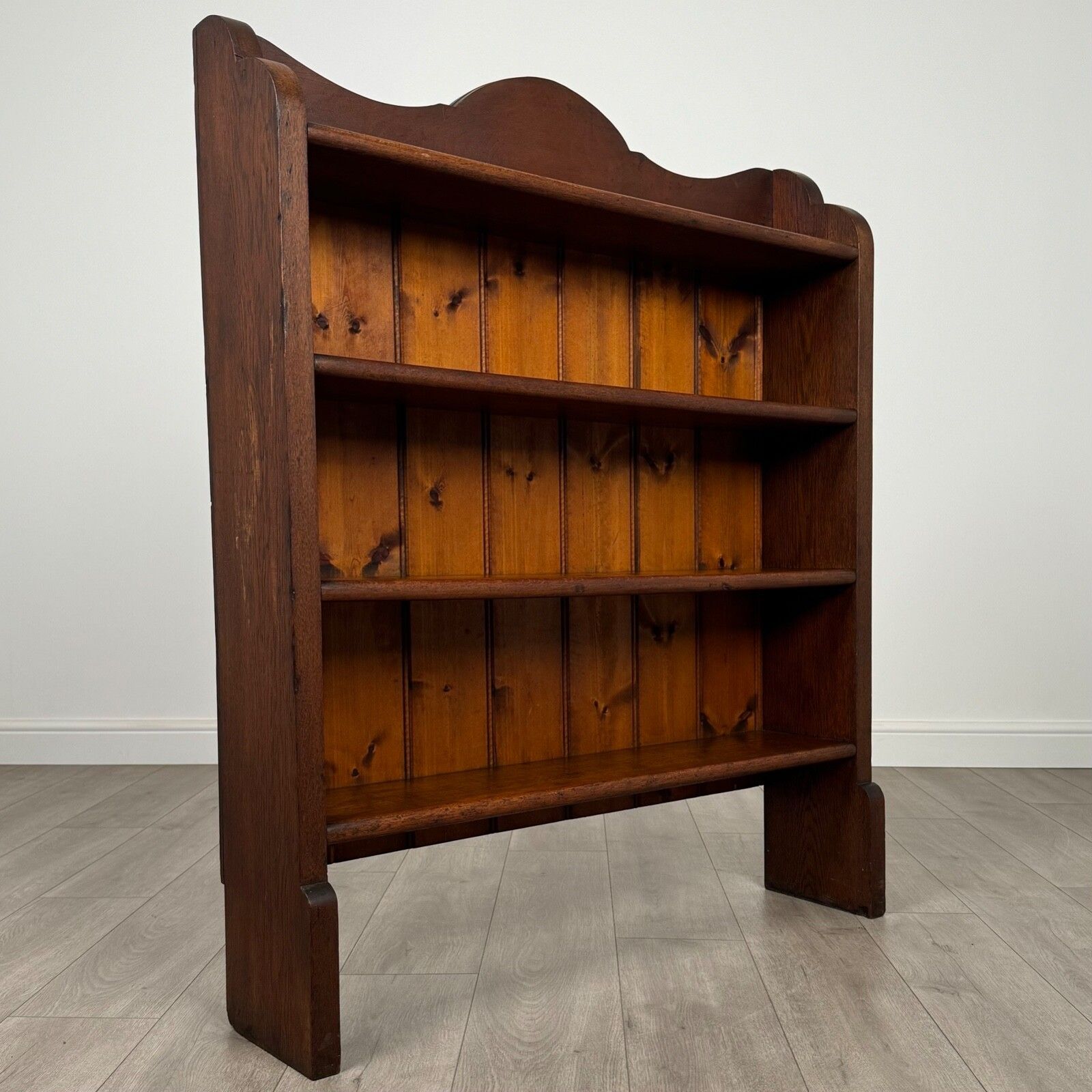 Antique 20th Century Open Bookcase In Oak photo vintage