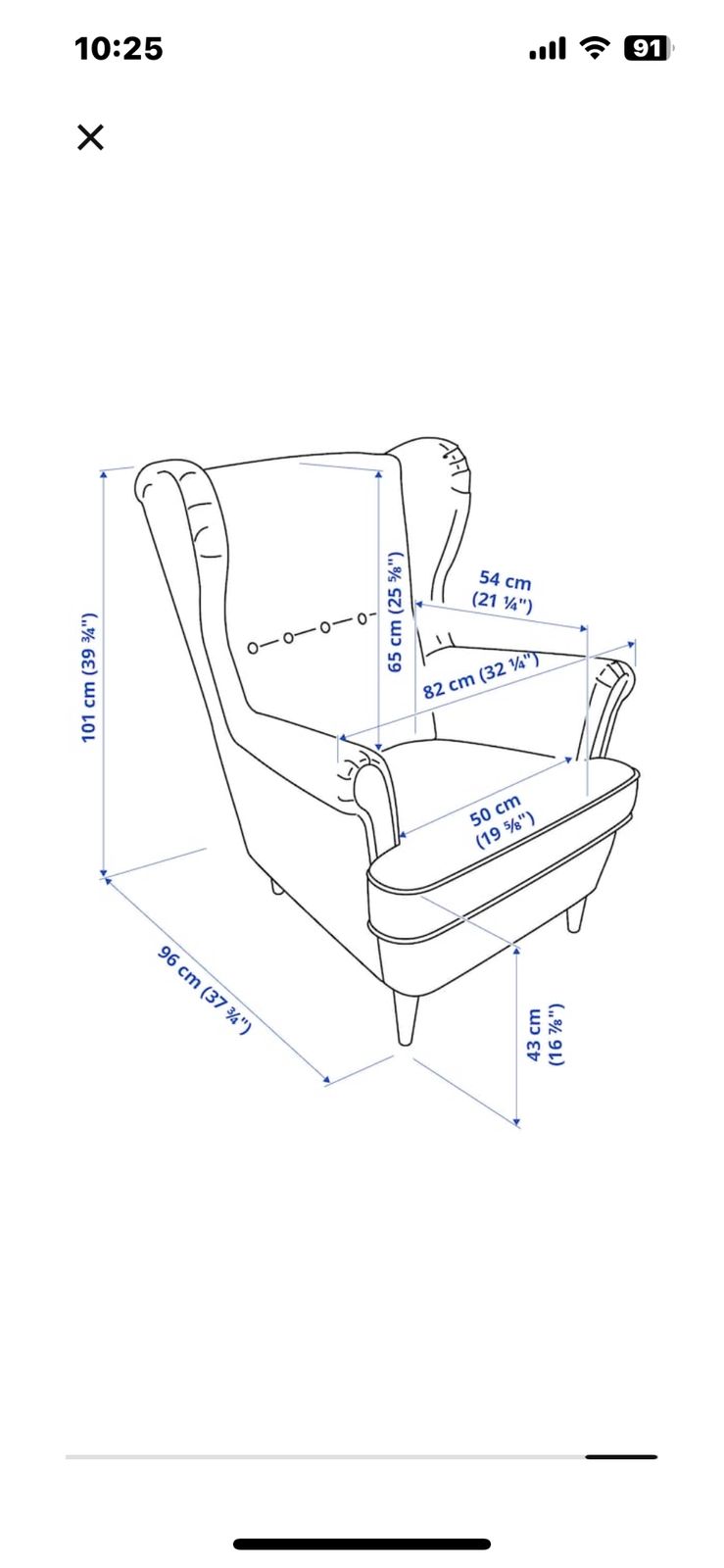 Ikea Strandmond Set Of 2 Wing Chairs, Footstool And Slipcovers photo 150.0