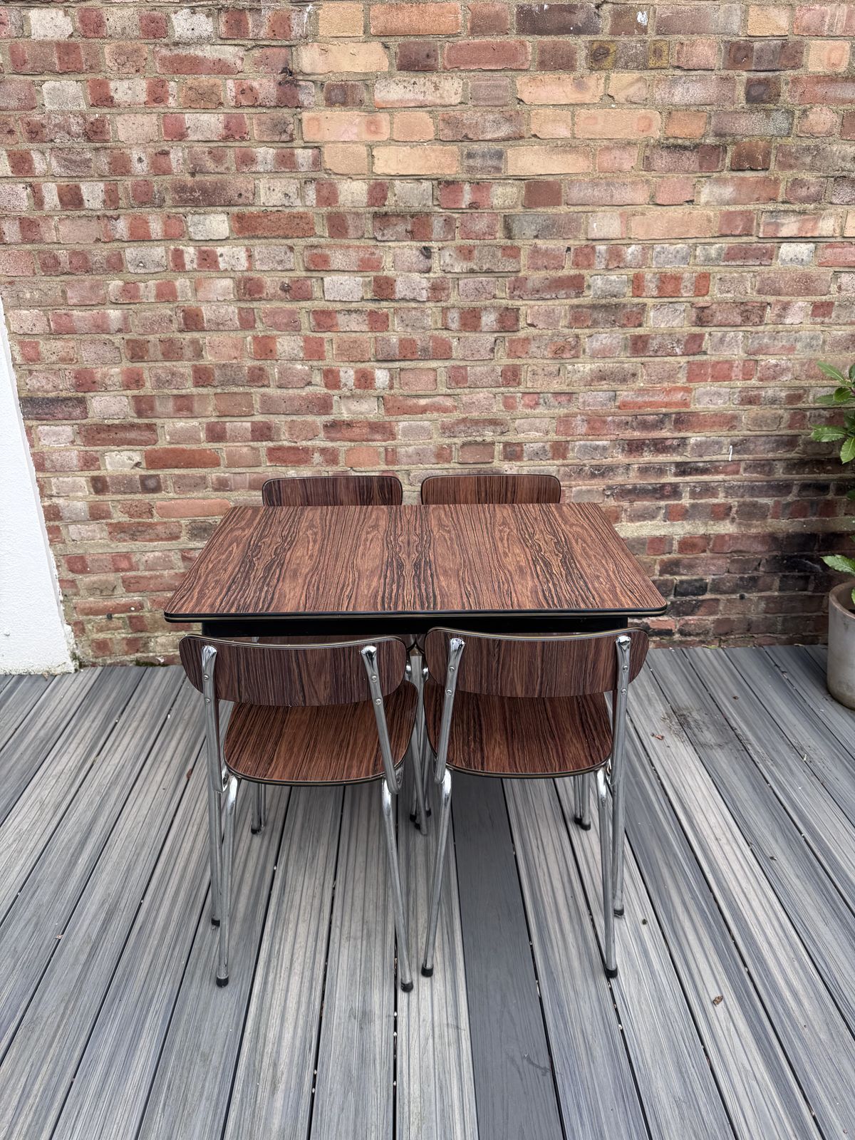 1960's Vintage Tavo Table And Four Chairs   Made In Belguim photo Furniture