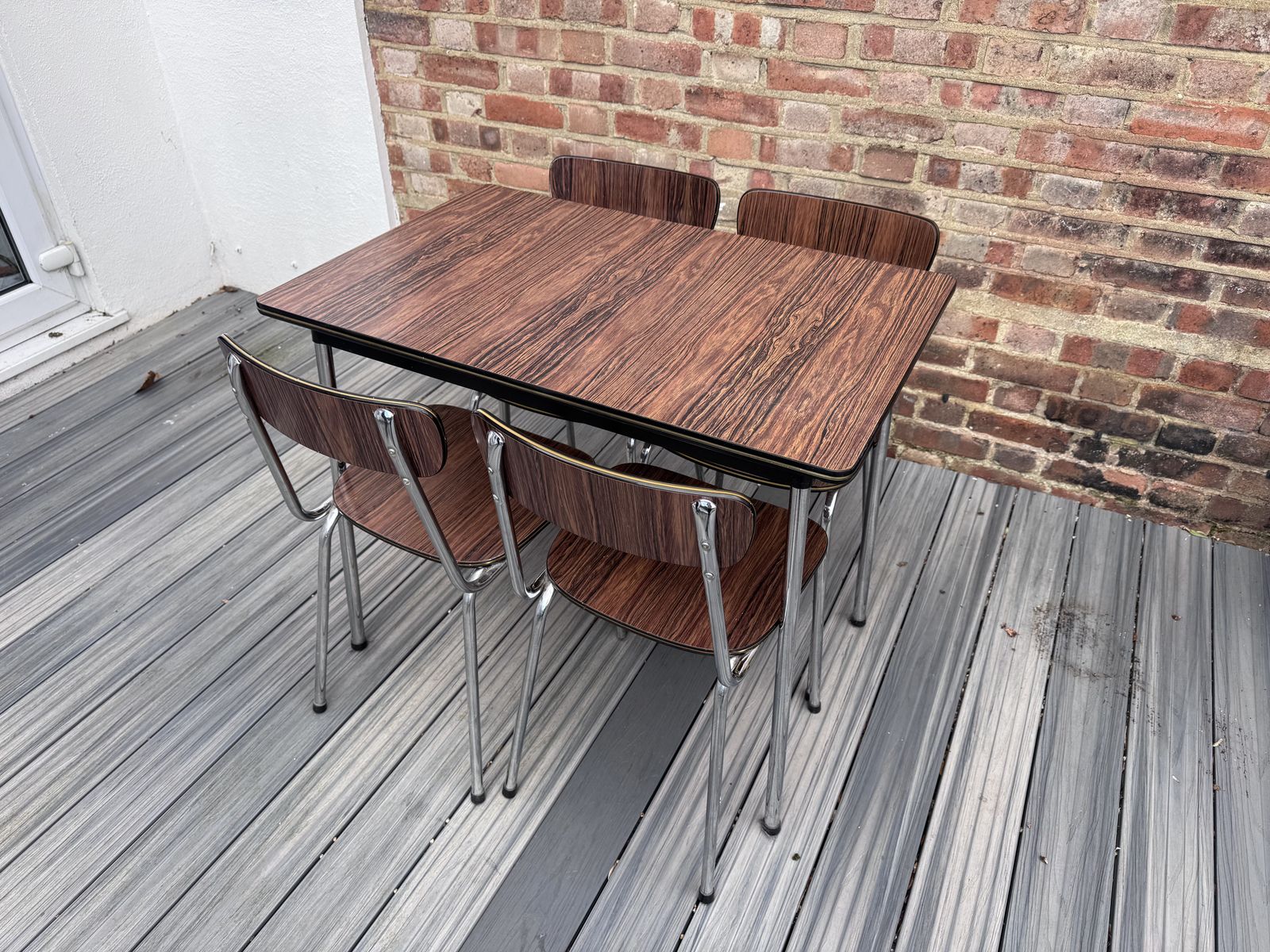 1960's Vintage Tavo Table And Four Chairs   Made In Belguim photo 125.0
