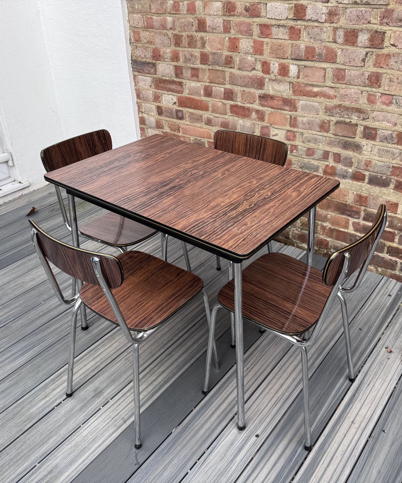 1960's Vintage Tavo Table And Four Chairs   Made In Belguim photo vinterior