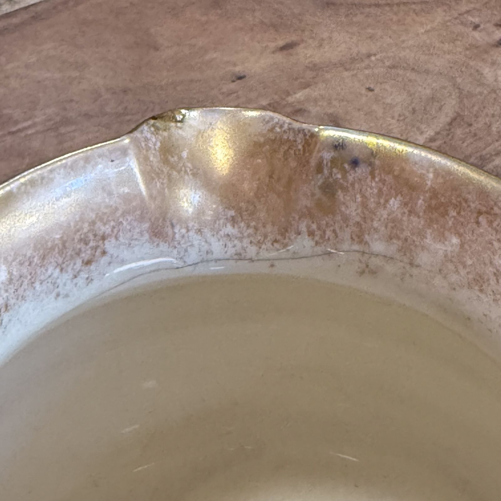 75.0 Royal Doulton Burslem   Gold, Blue & White Flower Jug photo