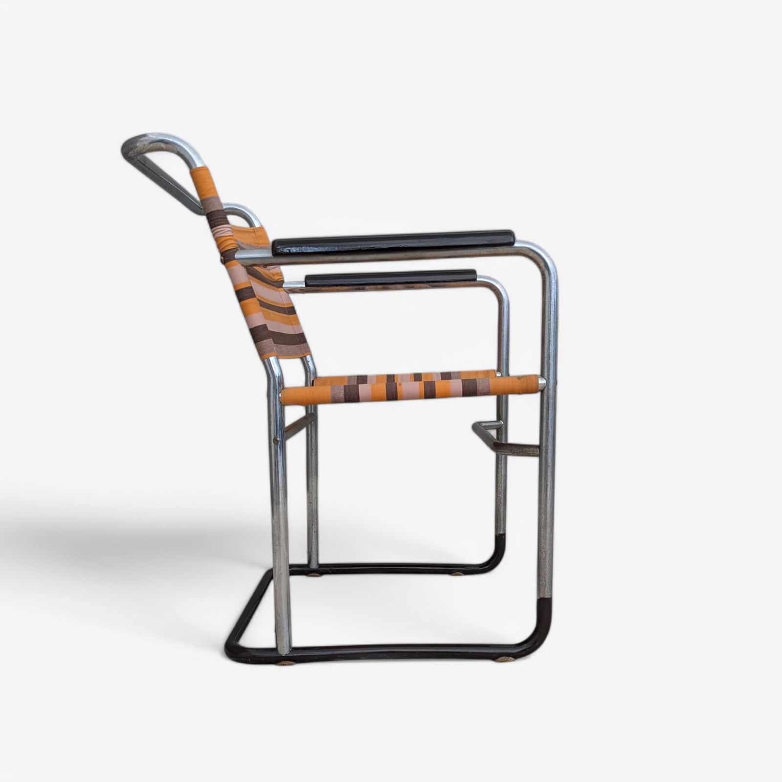 Bauhaus Tubular Steel Armchair By F. Langer For Sab, 1930s photo 990.0