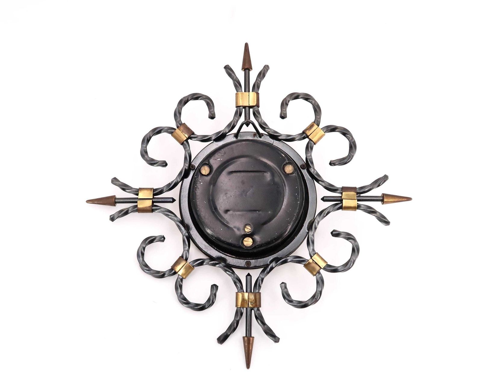 French Wall Mercier Barometer And Thermometer, 1950s / Garden, Weather Wind, Mid Century Modern, Modernist photo 167.0