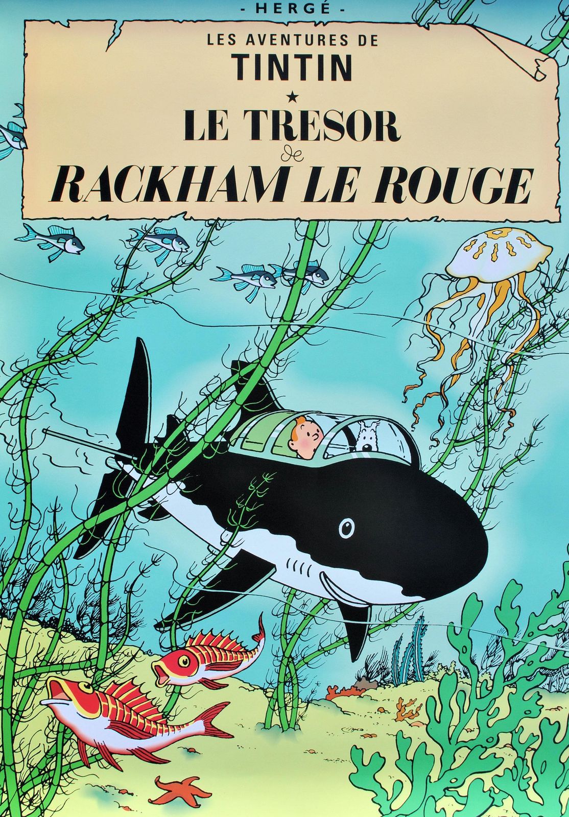 Hergetintin : Red Rackham's Treasure    Official Print (Tintin Museum)2024 photo furniture