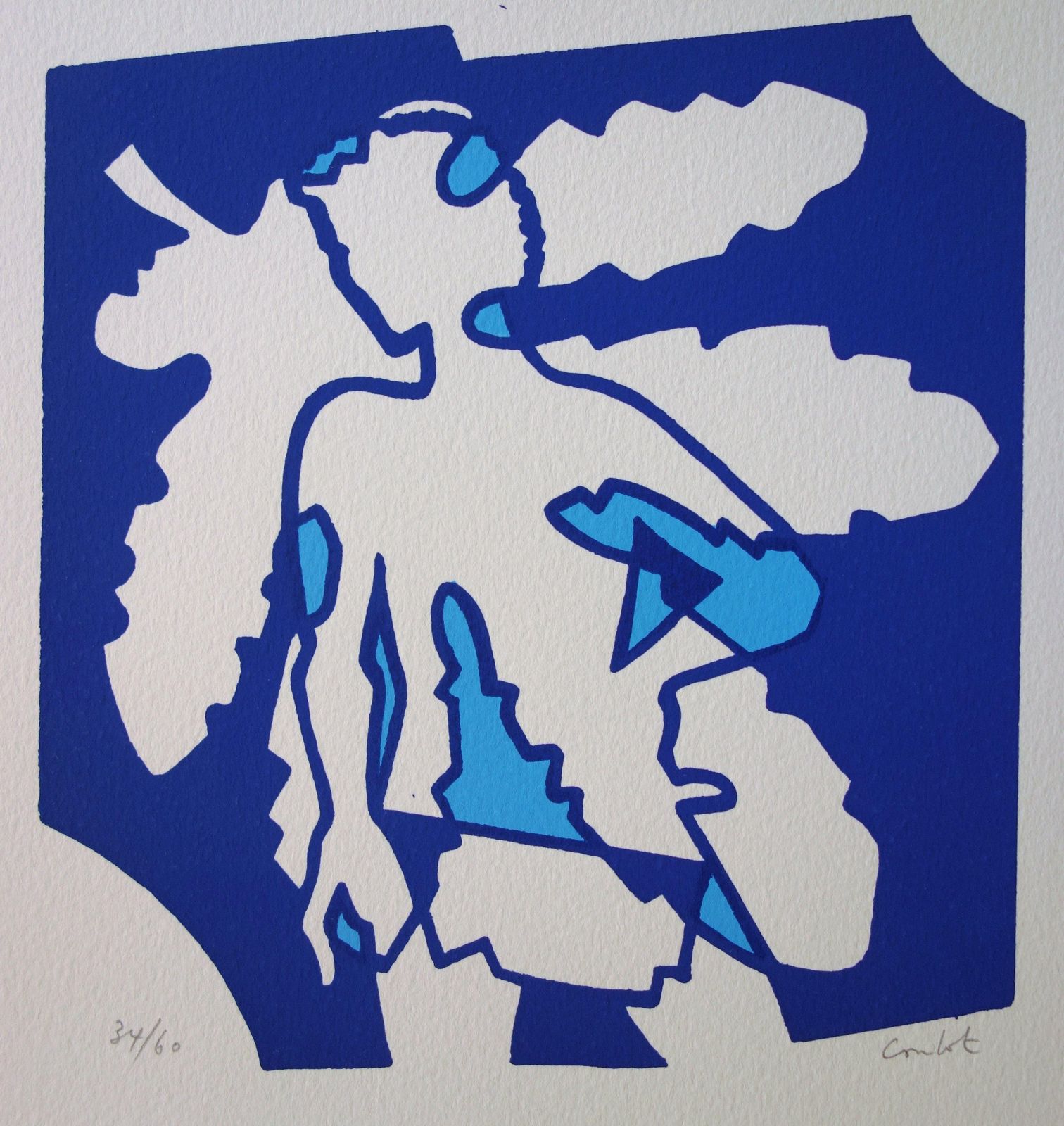 Jean Coulothermes, The Messenger   Original Handsigned Screen Print /60ex photo for sale