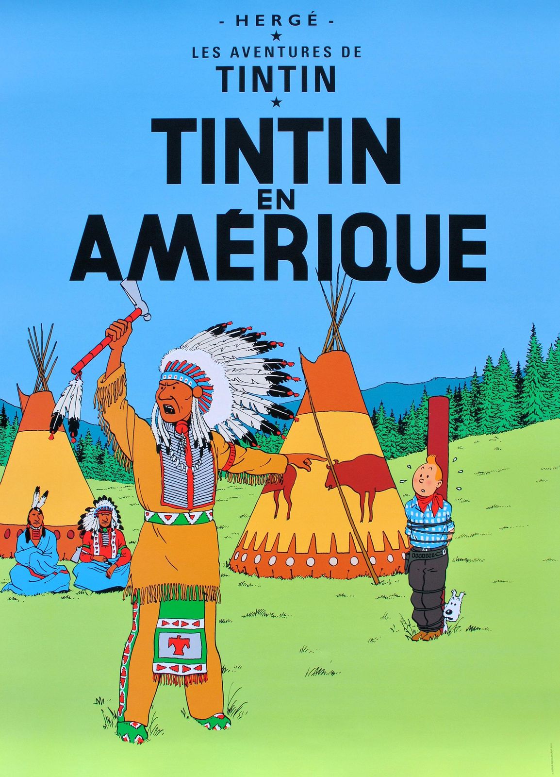 Hergetintin : Tintin In America   Official Print (Tintin Museum)2024 photo furniture