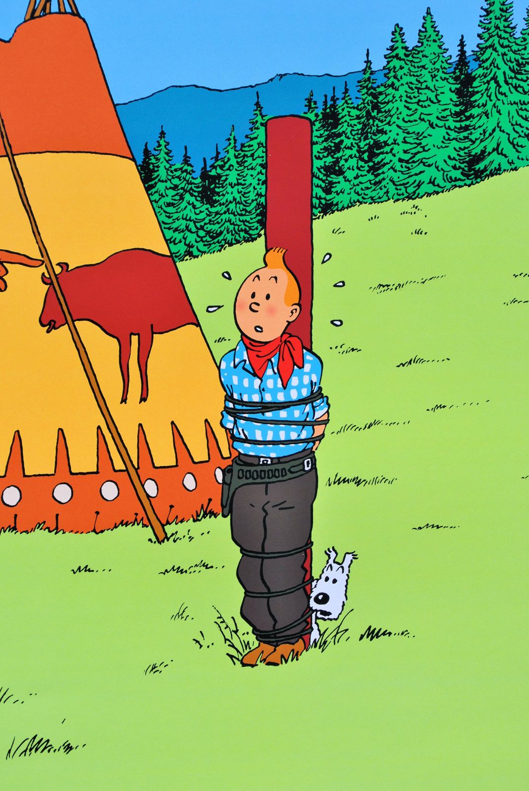 Hergetintin : Tintin In America   Official Print (Tintin Museum)2024 photo vinterior