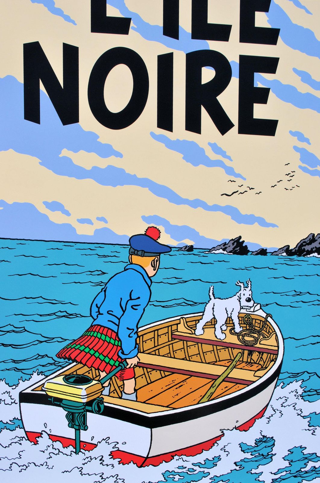 Hergetintin : The Black Island   Official Print (Tintin Museum)2024 photo buy