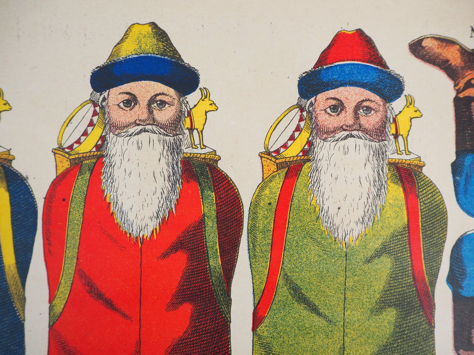 Unknownimagerie De Wissembourg   Christmas Santa Claus   Lithograph And Stencil   1906 photo for sale