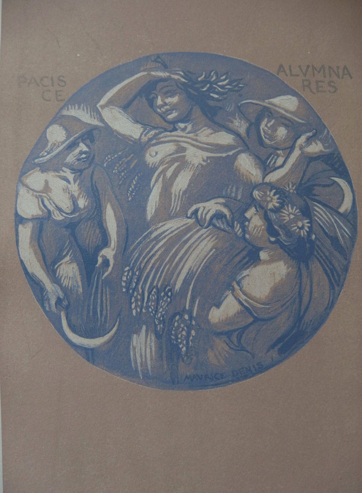 Maurice Denispeace And Ceres   Original Woodcut   19621932 photo for sale