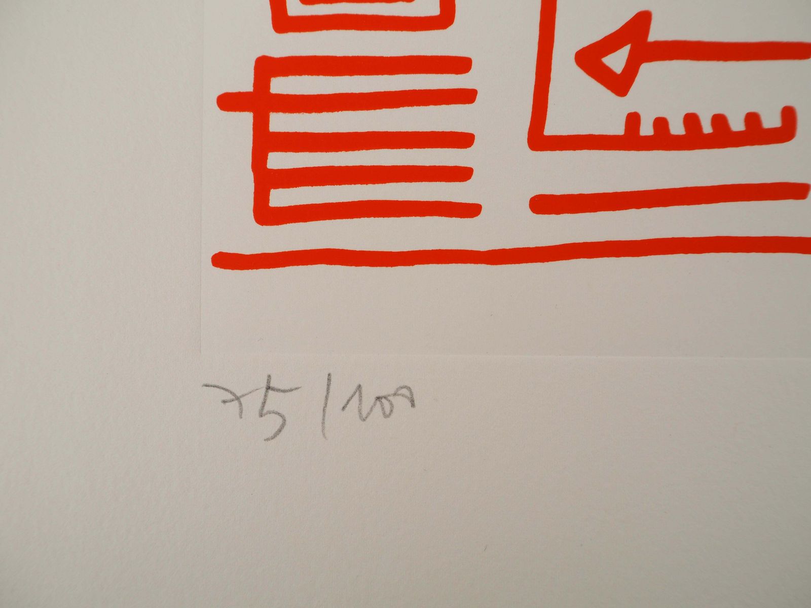 Yona Friedmanarchitect : Pictograms Of Genesis (Orange)   Original Screenprint, Handsigned1975 photo buy