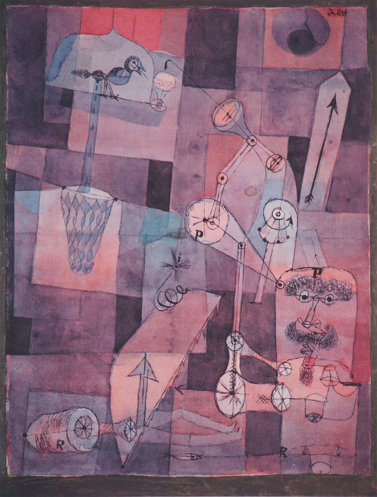 (After) Paul Kleeanalysis Of Various Evils   Lithograph And Stencil1964