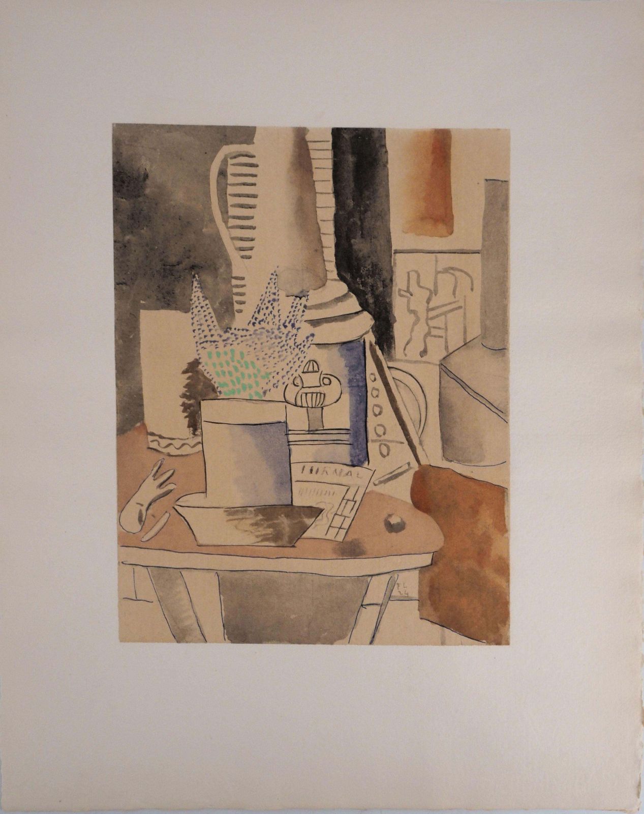 Fernand Légerstill Life With Journal And Flowers   Lithograph And Stencil, 19591959