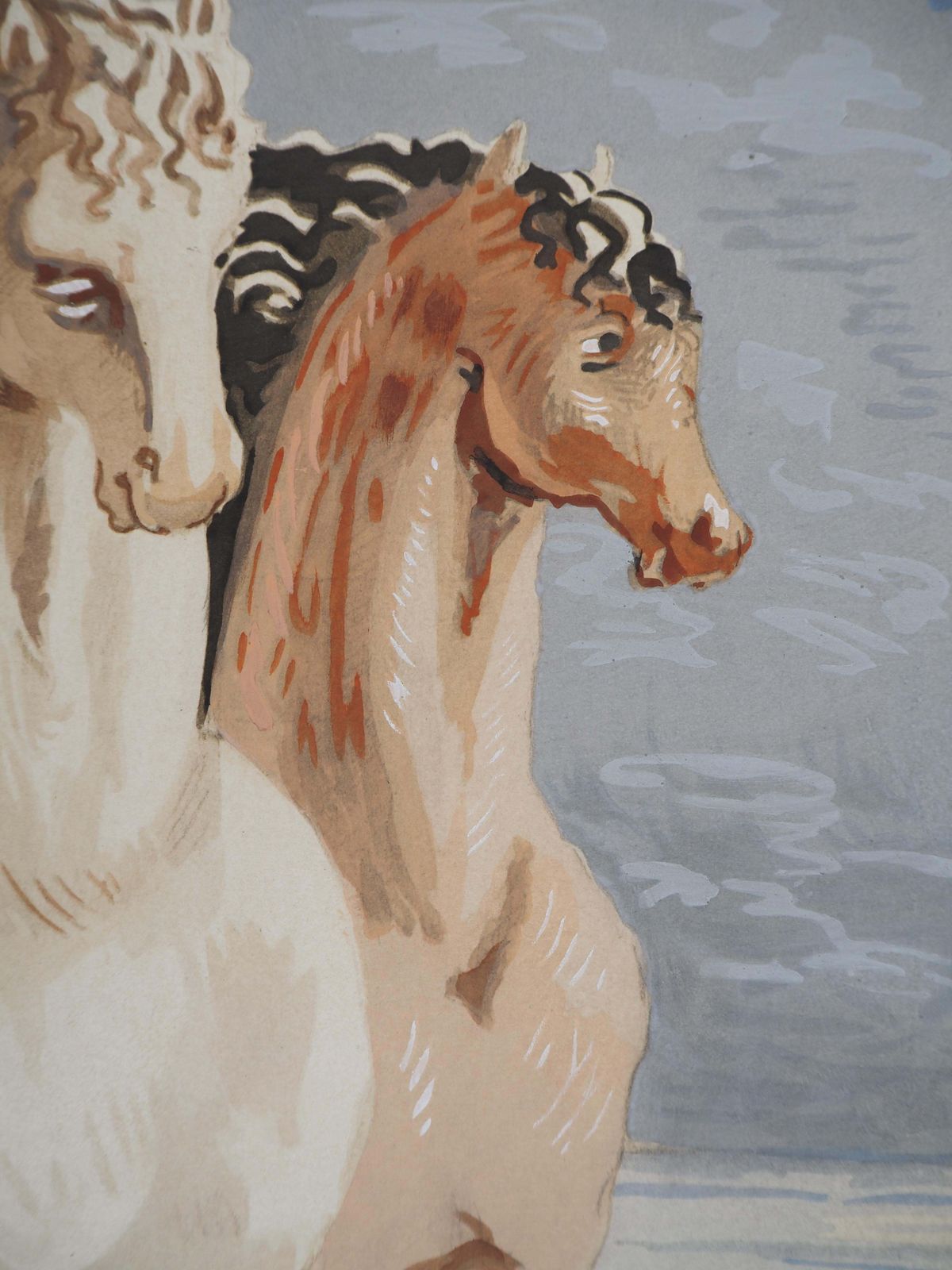 Giorgio De Chiricohorses In A Mythological Landscape   Lithograph photo buy
