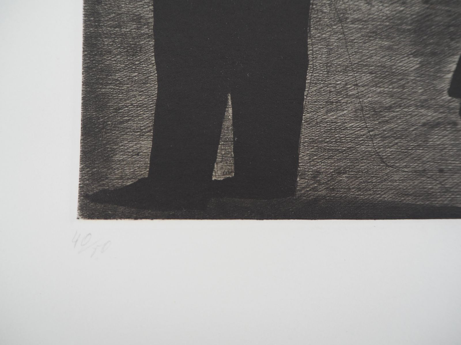 Richard Daviesat The Railway Station   Original Handsigned Etching   Limited 50 Copies1988 photo vinterior