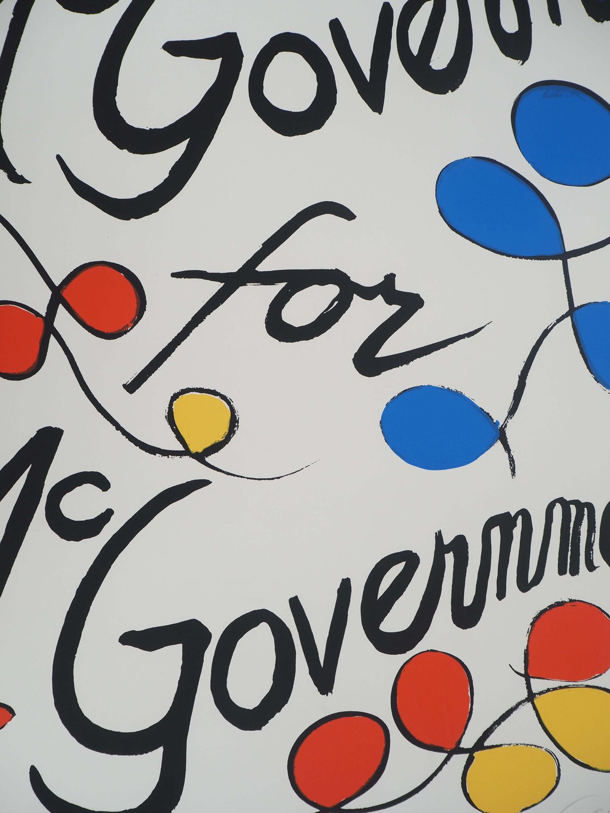 Alexander Calderusa : Mcgovern For Mcgovernment   Original Screen Print Handsigned1972 photo buy
