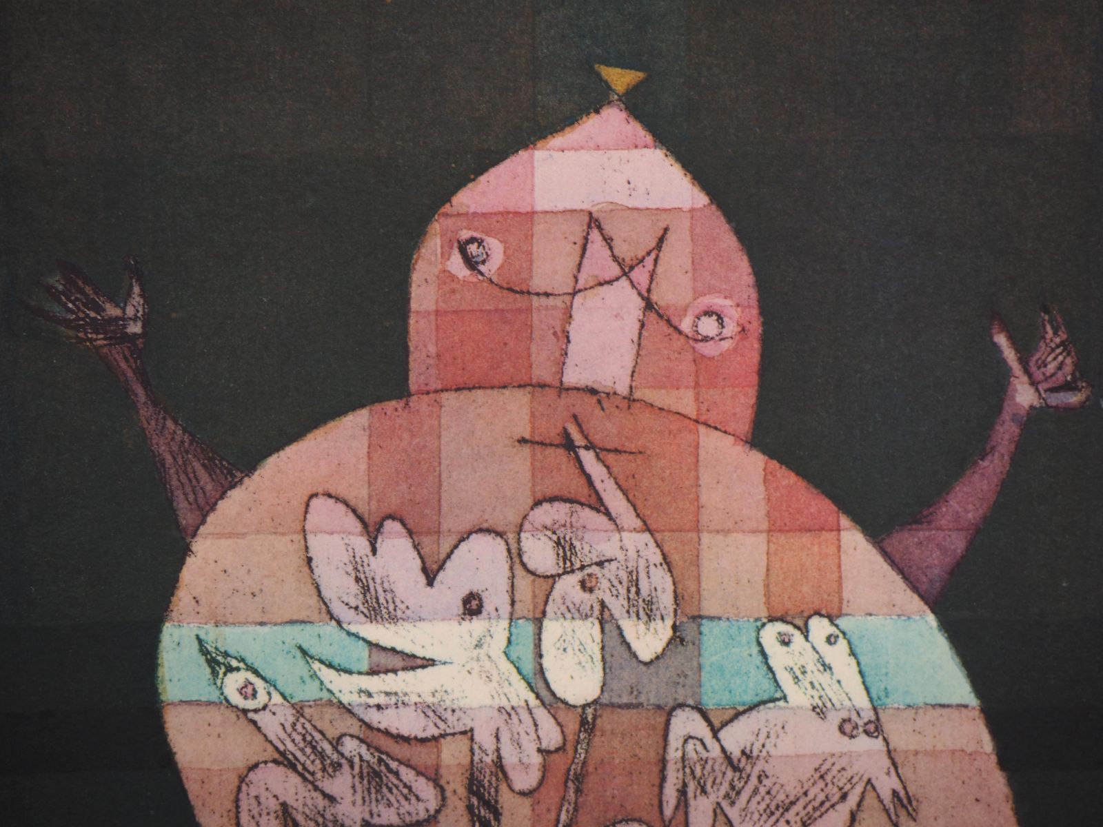 (After) Paul Kleeventriloquist Shouting In The Swamp   Lithograph And Stencil1964 photo Art