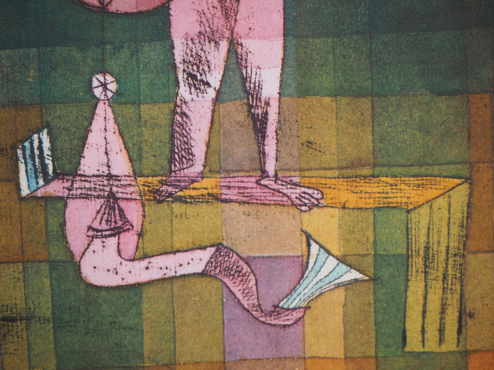 (After) Paul Kleeventriloquist Shouting In The Swamp   Lithograph And Stencil1964 photo vinterior