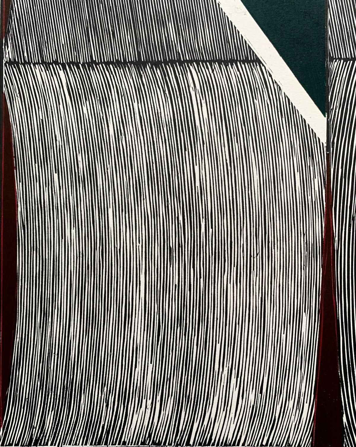 Ryszard Gieryszewskilines And Green Triangle. Woodcut, Linocut, Op Art, Abstract Print, Polish Art2005 photo furniture
