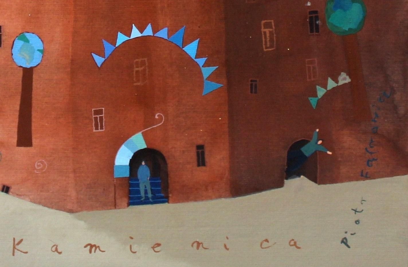Piotr Fąfrowicztenement House   Xxi Century, Gouache On Paper, Architecture, Landscape2018 photo for sale
