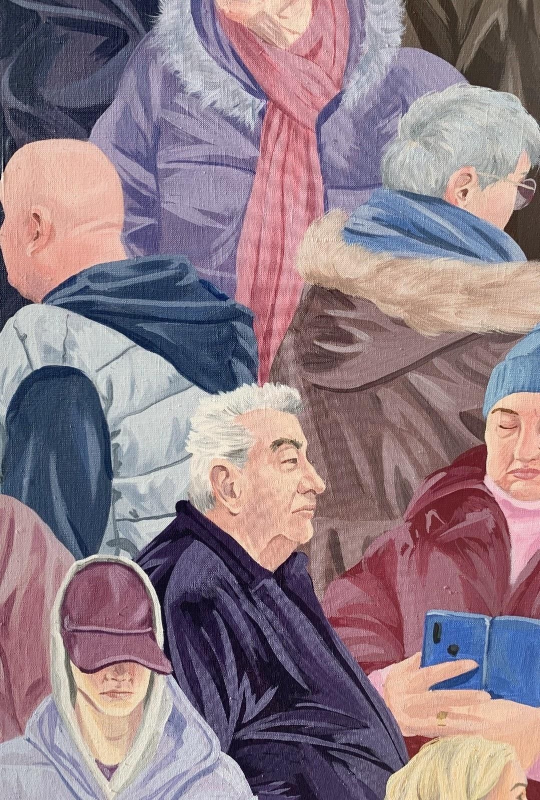 Anna Wardegadesert 9   Young Polish Artist, Social Commentary, Realistic Tempera Painting2023 photo furniture
