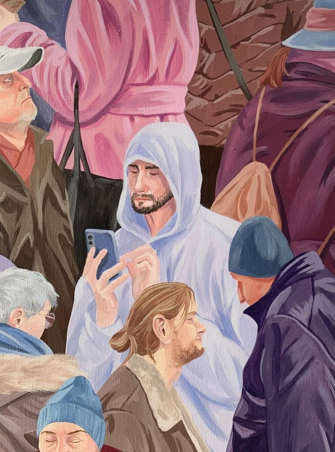 Anna Wardegadesert 9   Young Polish Artist, Social Commentary, Realistic Tempera Painting2023 photo Art