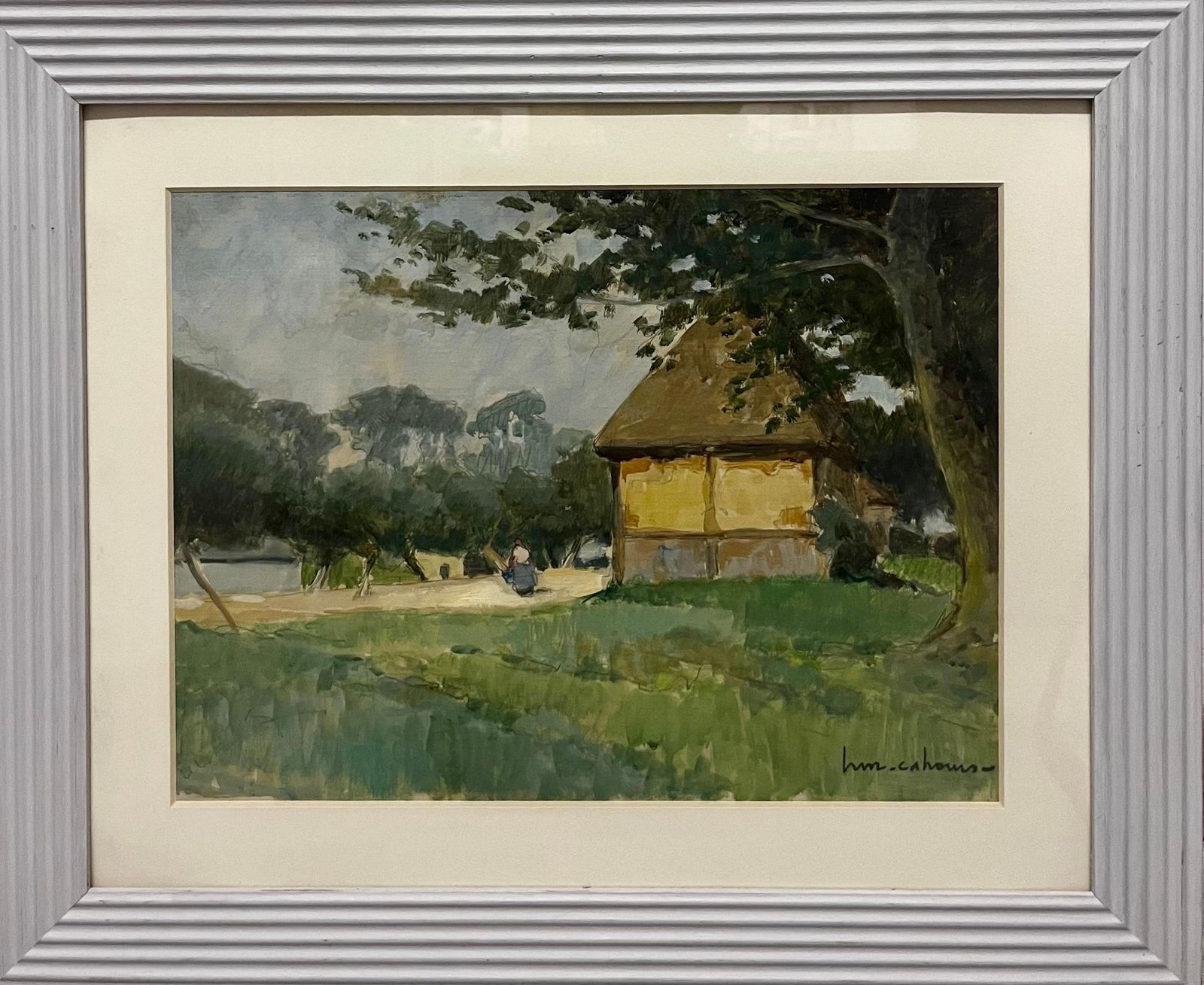 Henry Maurice Cahours"Ferme Cauchaise"   Tempera  Cm . 44 X 32  19301930