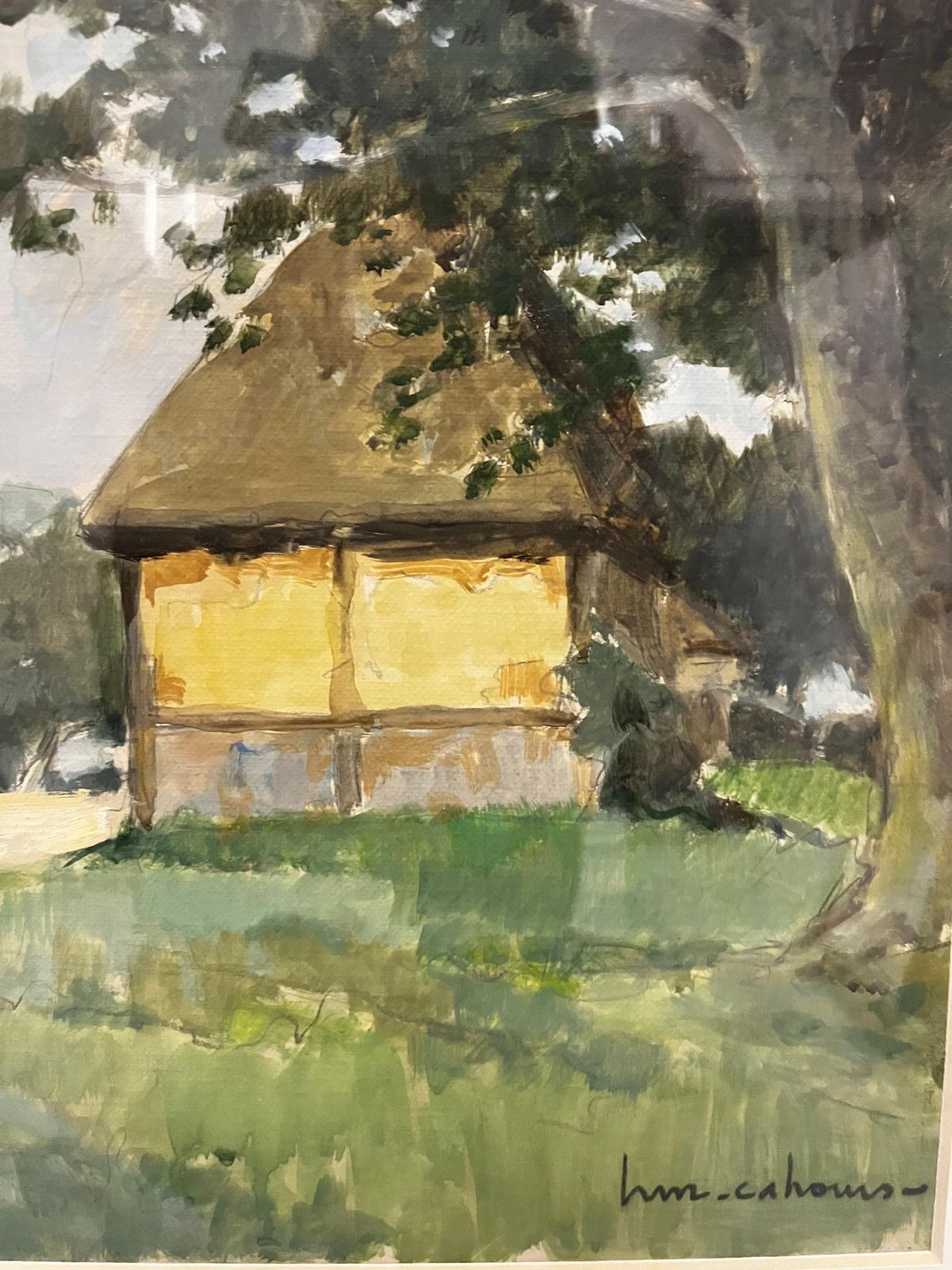 Henry Maurice Cahours"Ferme Cauchaise"   Tempera  Cm . 44 X 32  19301930 photo for sale