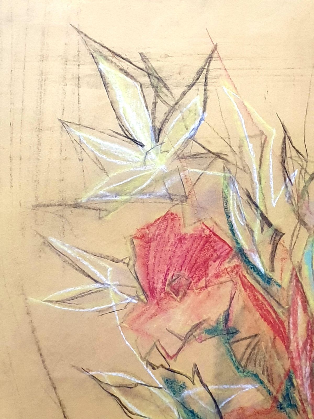 Andrée Ruy Petroff Expressionist Mid Century Still Life Of Flowers In A Vase. photo 384.0
