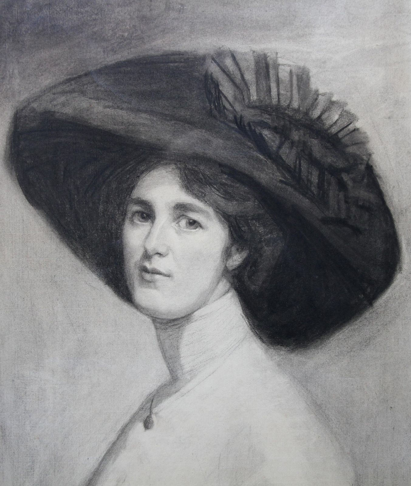 Maria Cowell Nee Sayerportrait Of Decima Moore   Actress & Suffragette Edwardian Drawing Female Artistcirca 1907 photo for sale