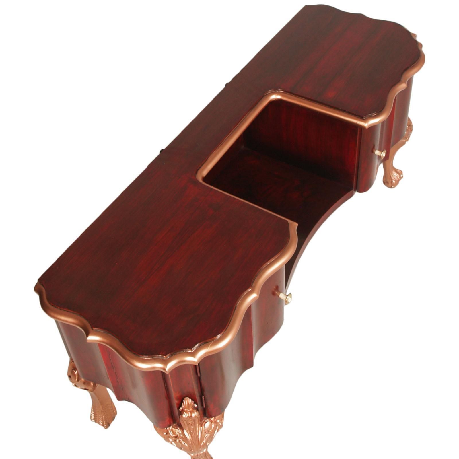 Early 20th Century Venetian Baroque Vanity, Mirrored Console, Dressing Table photo vinterior