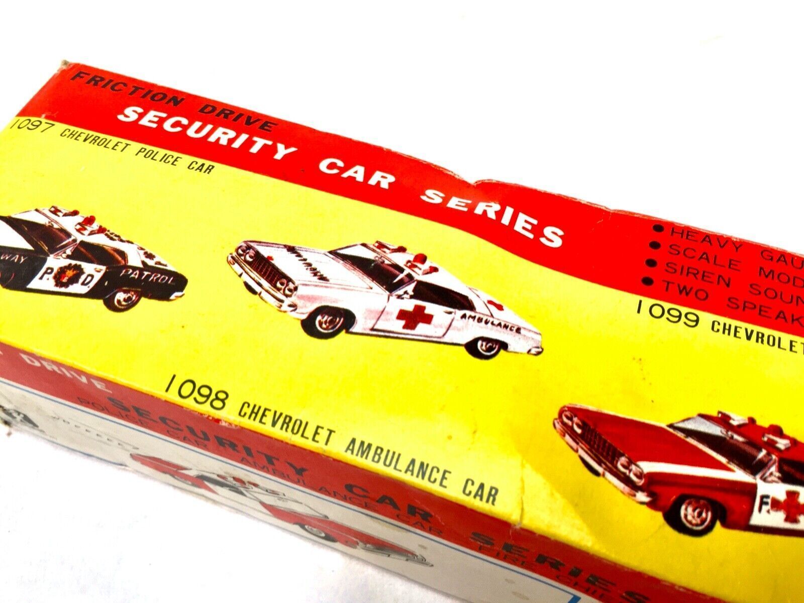 Vintage Toy   Bandai Tin Highway Patrol Car With Box / Made In Japan / 1960s photo vintage