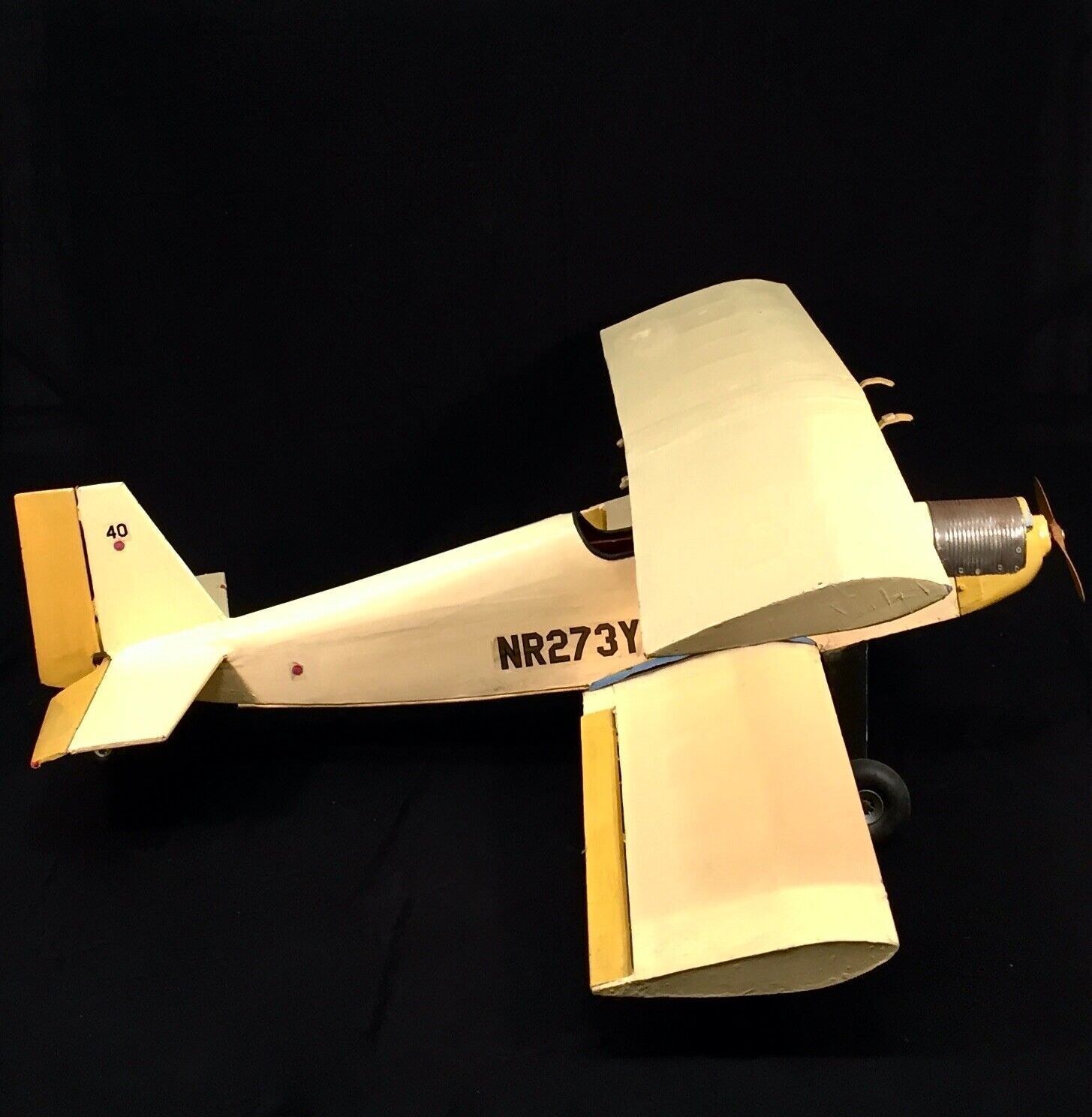 photo furniture Vintage Very Large Handmade Wooden Model Of A Biplane / Plane / C.1960 / Antique