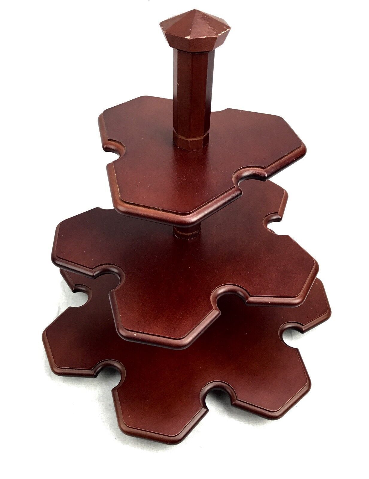 Shop Display Shelf / 3 Tier Display Unit / Collectables / Curio Stand/ Wooden photo for sale