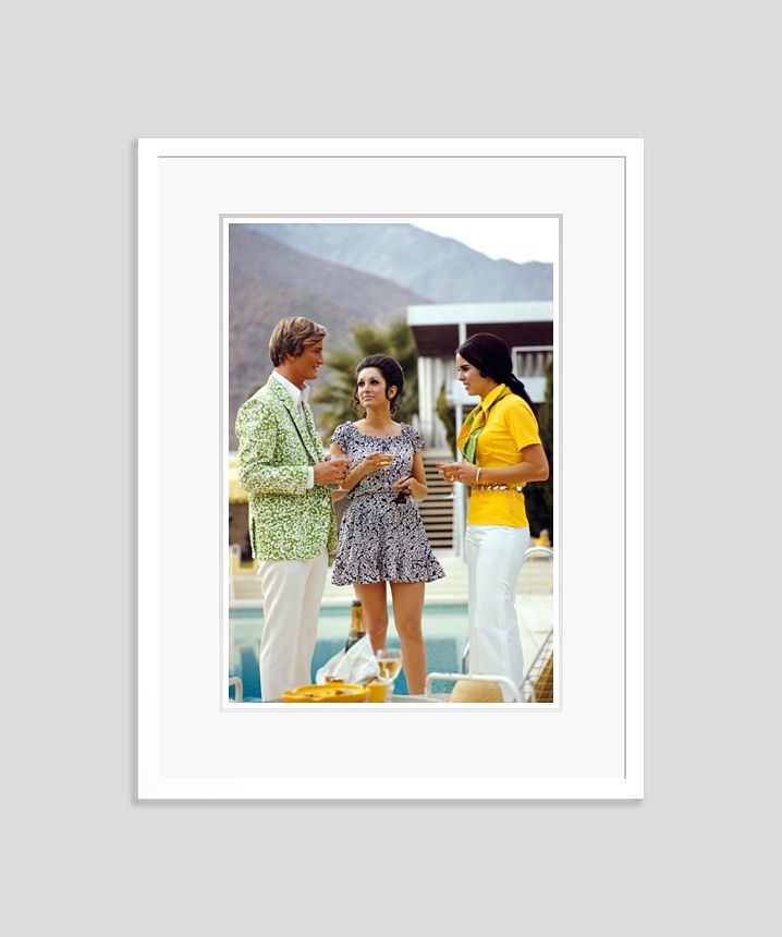 Slim Aarons 'Poolside Fashions' Framed White photo furniture