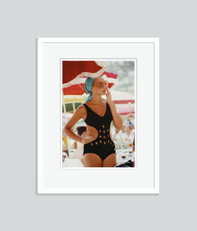 Slim Aarons 'Monte Carlo Swimwear' Framed White photo furniture