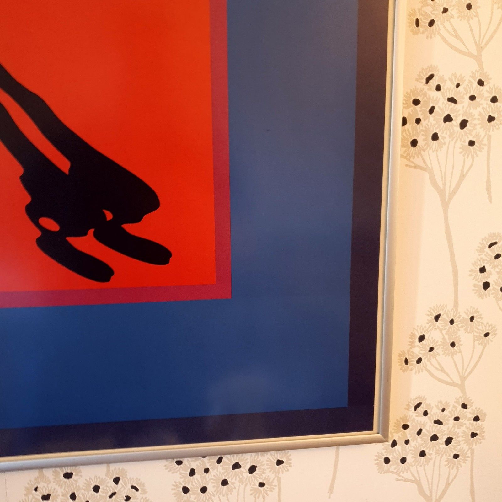 photo vinterior Ernest Trova 1970 Serigraph Print Pace Pop Art Gallery Exhibition Metal Frame