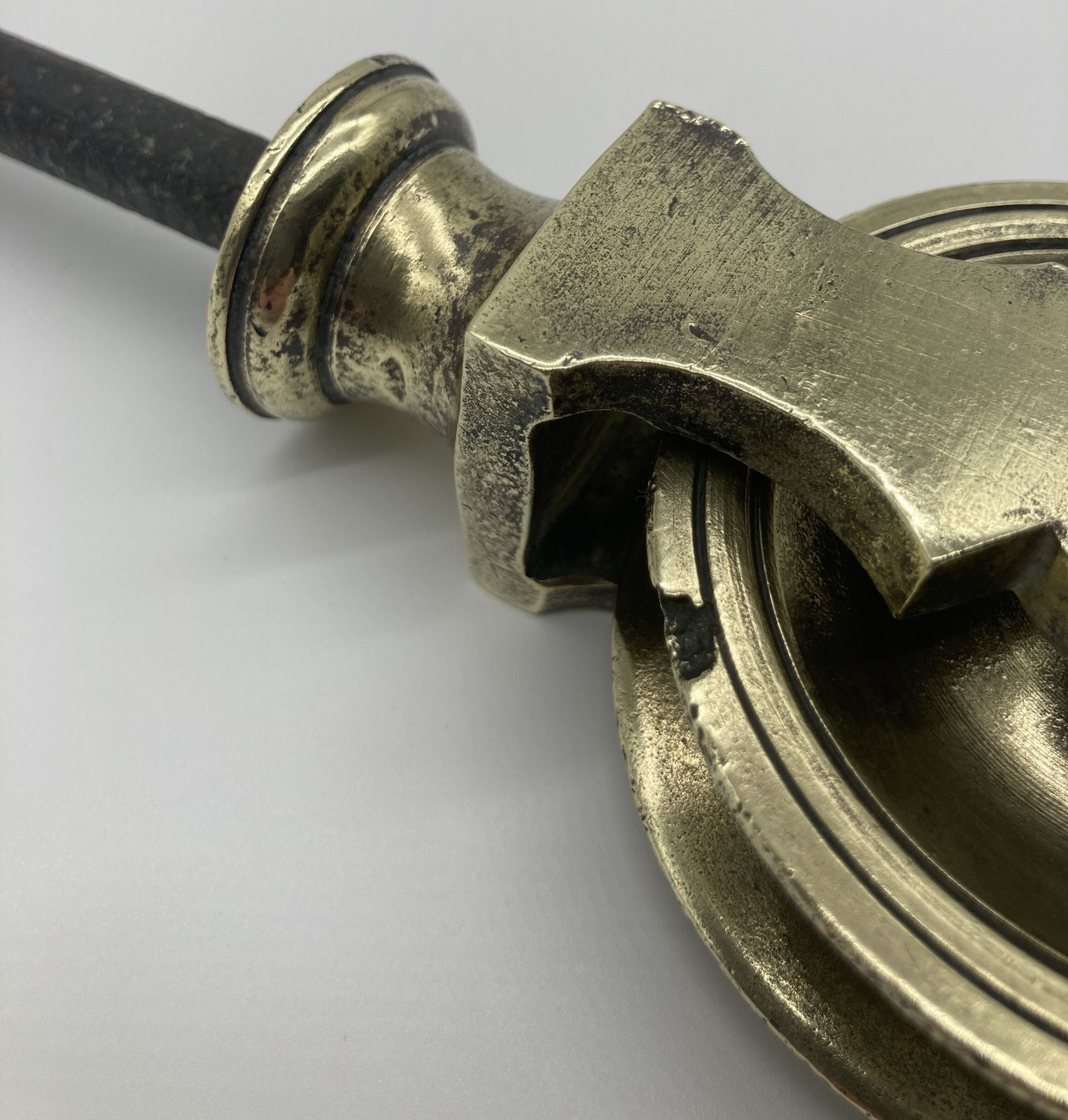 18th Century Bronze And Steel Pulley photo Home Fixtures