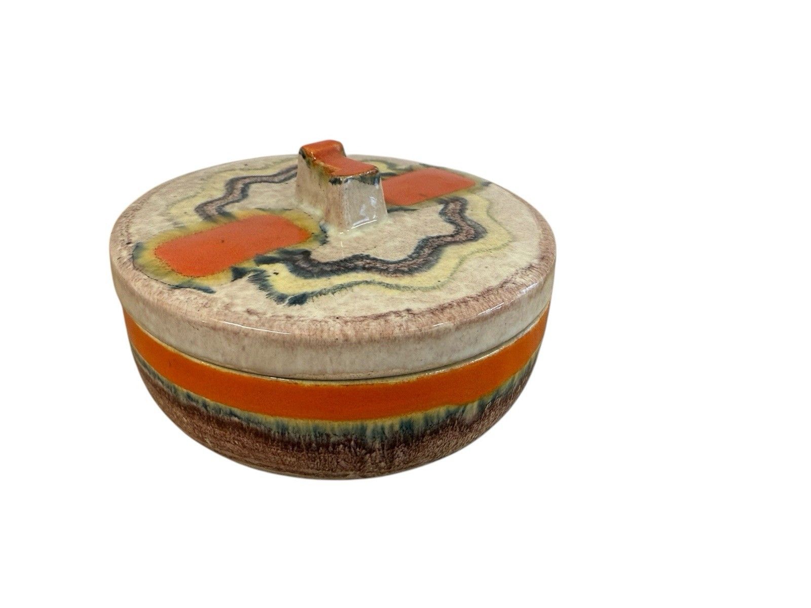 photo for sale Art Deco Dumler & Breiden Pottery Lidded Pot