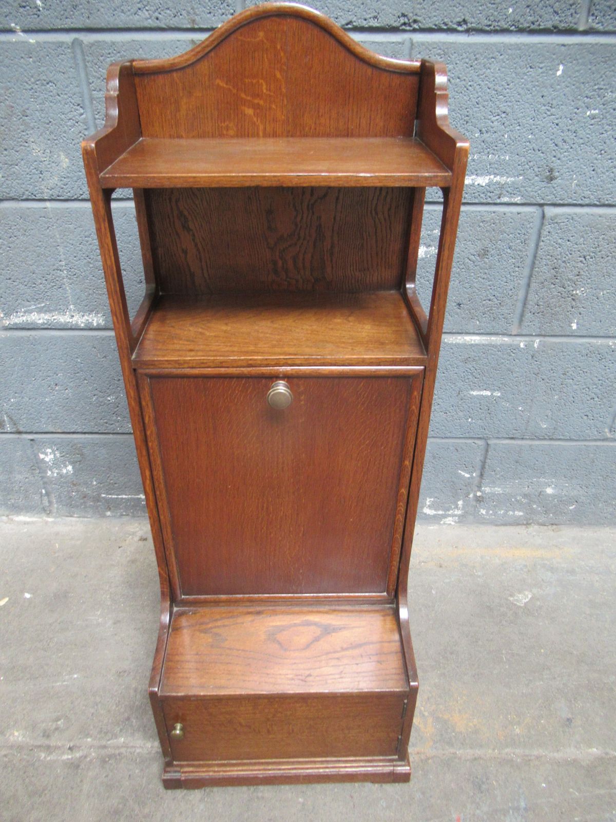 Unusual  1920s Oak Magazine  Holder And Folding Reading  Table. photo vinterior