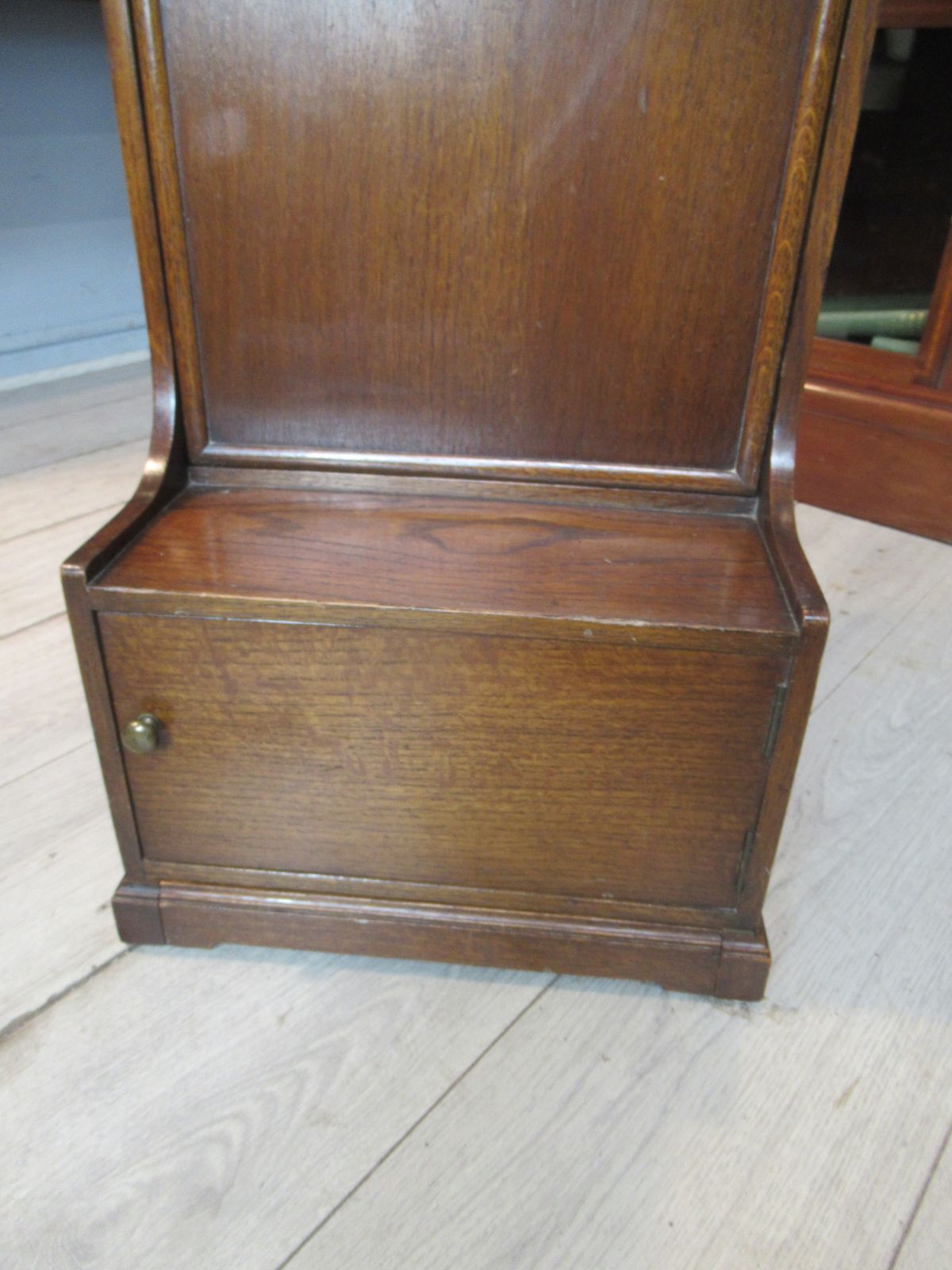 photo for sale Unusual  1920s Oak Magazine  Holder And Folding Reading  Table.