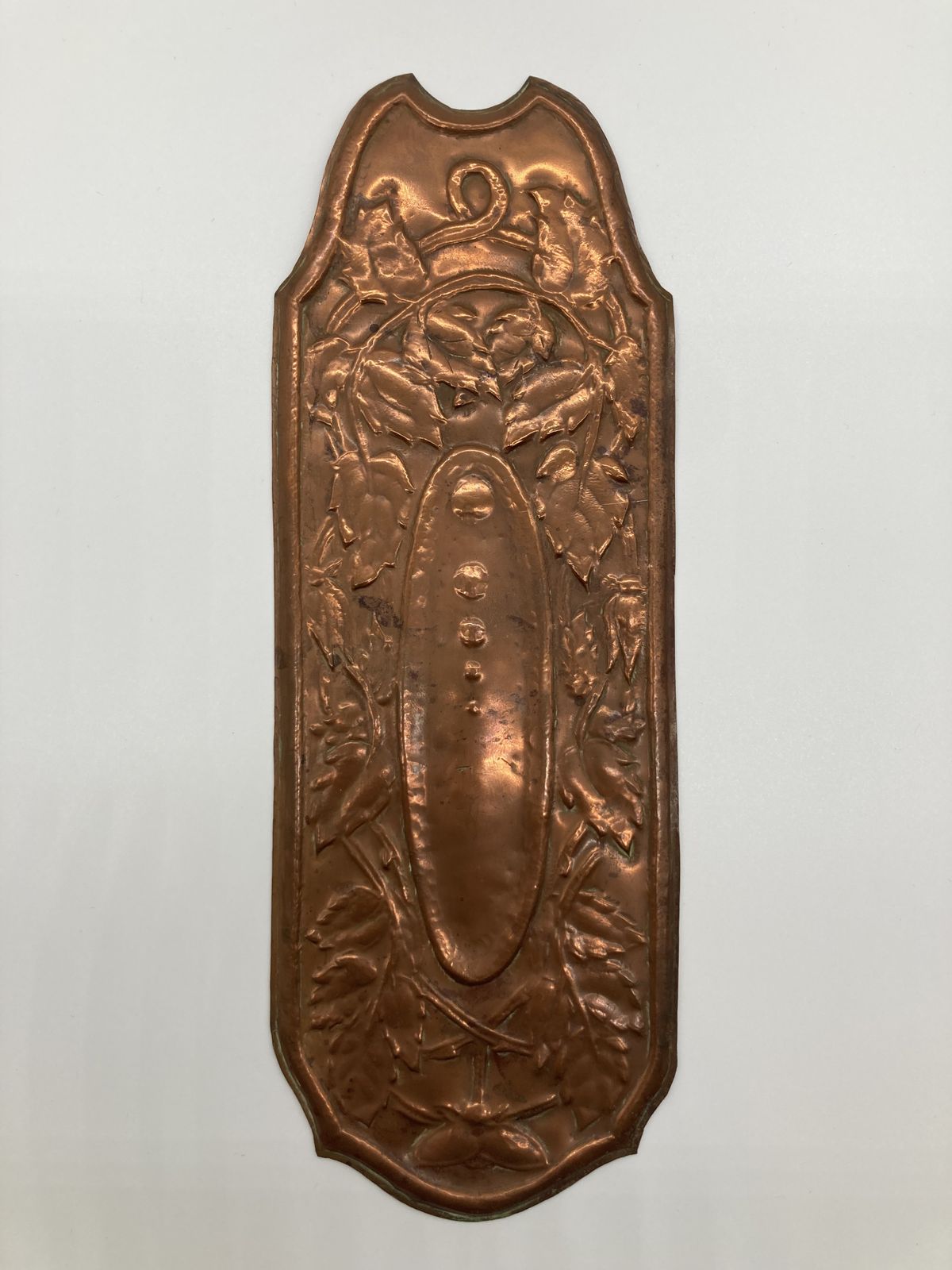 Set Of Arts And Crafts Copper Finger Plates photo vinterior