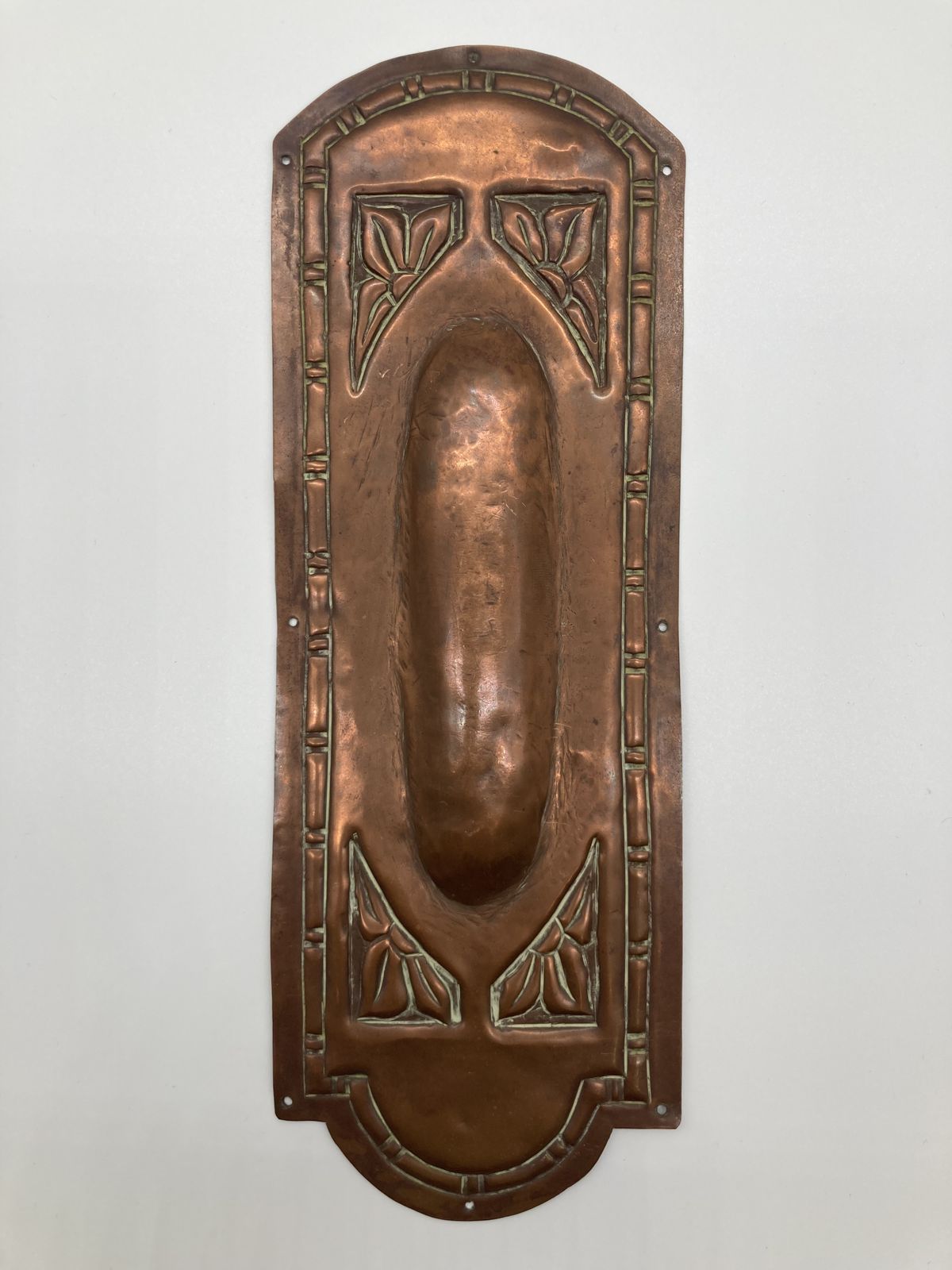 Set Of Arts And Crafts Copper Finger Plates photo buy