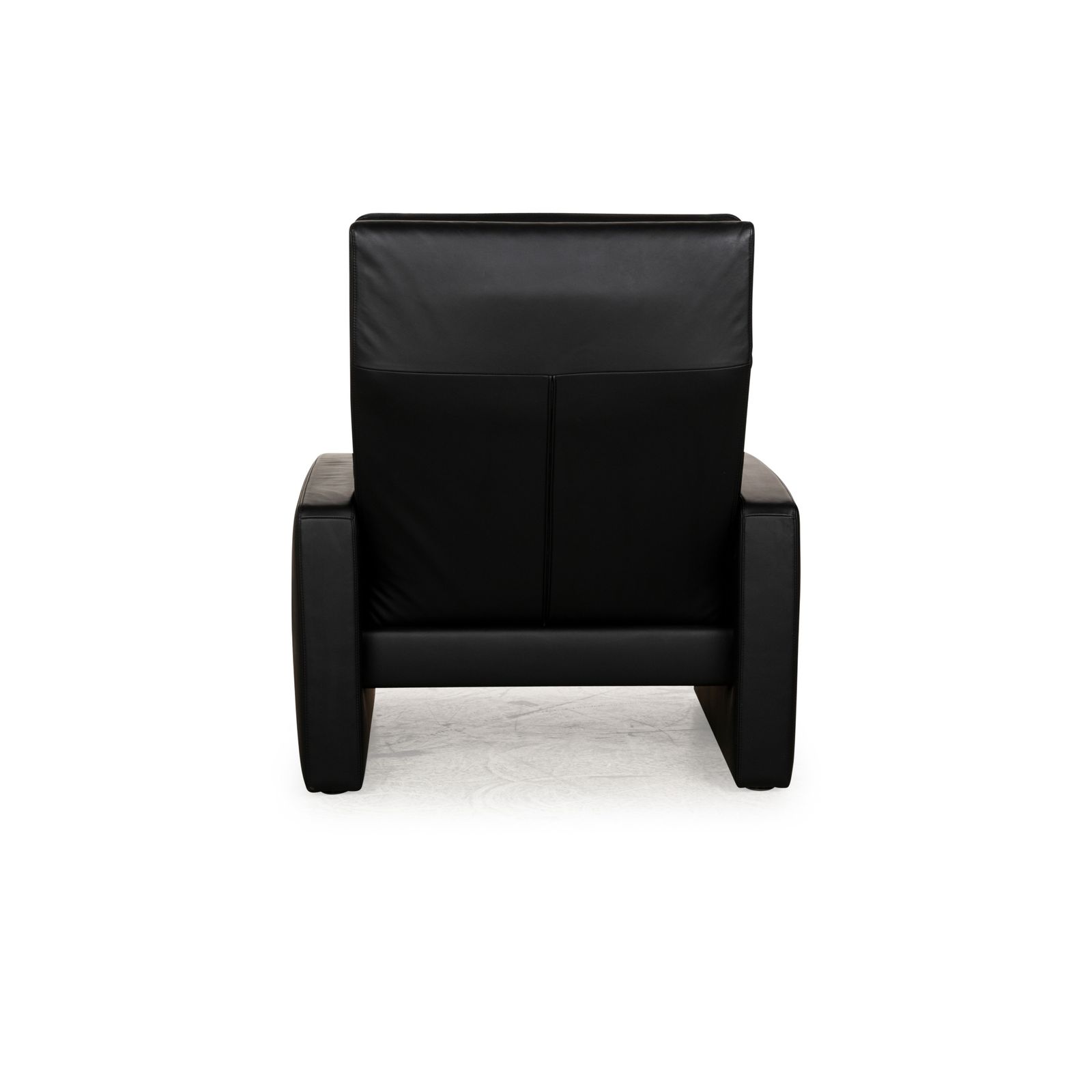photo furniture Fauteuil Erpo Just Relax en cuir noir, fonction manuelle