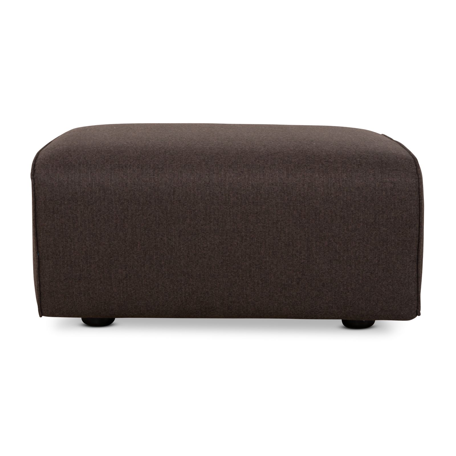 Tabouret Cor Kelp en tissu gris-brun, nouveau revêtement photo vinterior