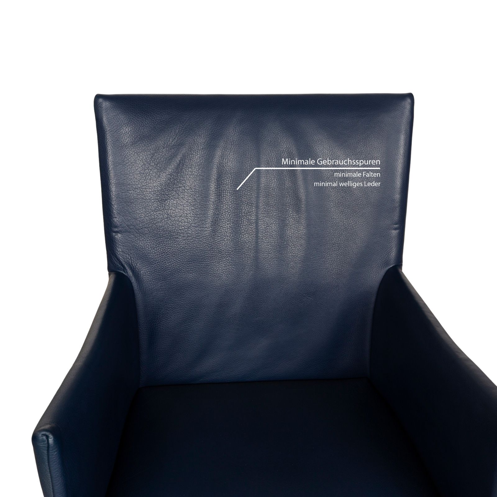 Set Of 8 Bert Plantagie Arc E Leather Chair Blue Dining Room photo vinterior