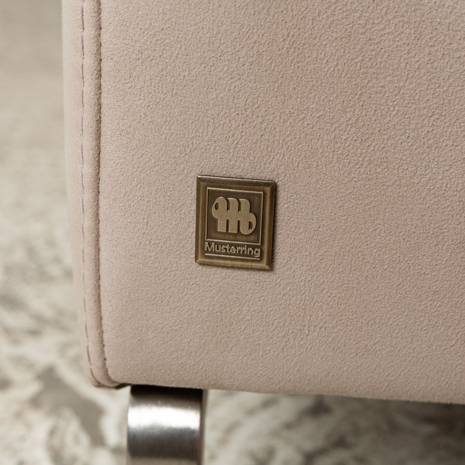 Musterring Fabric Corner Sofa Beige photo for sale