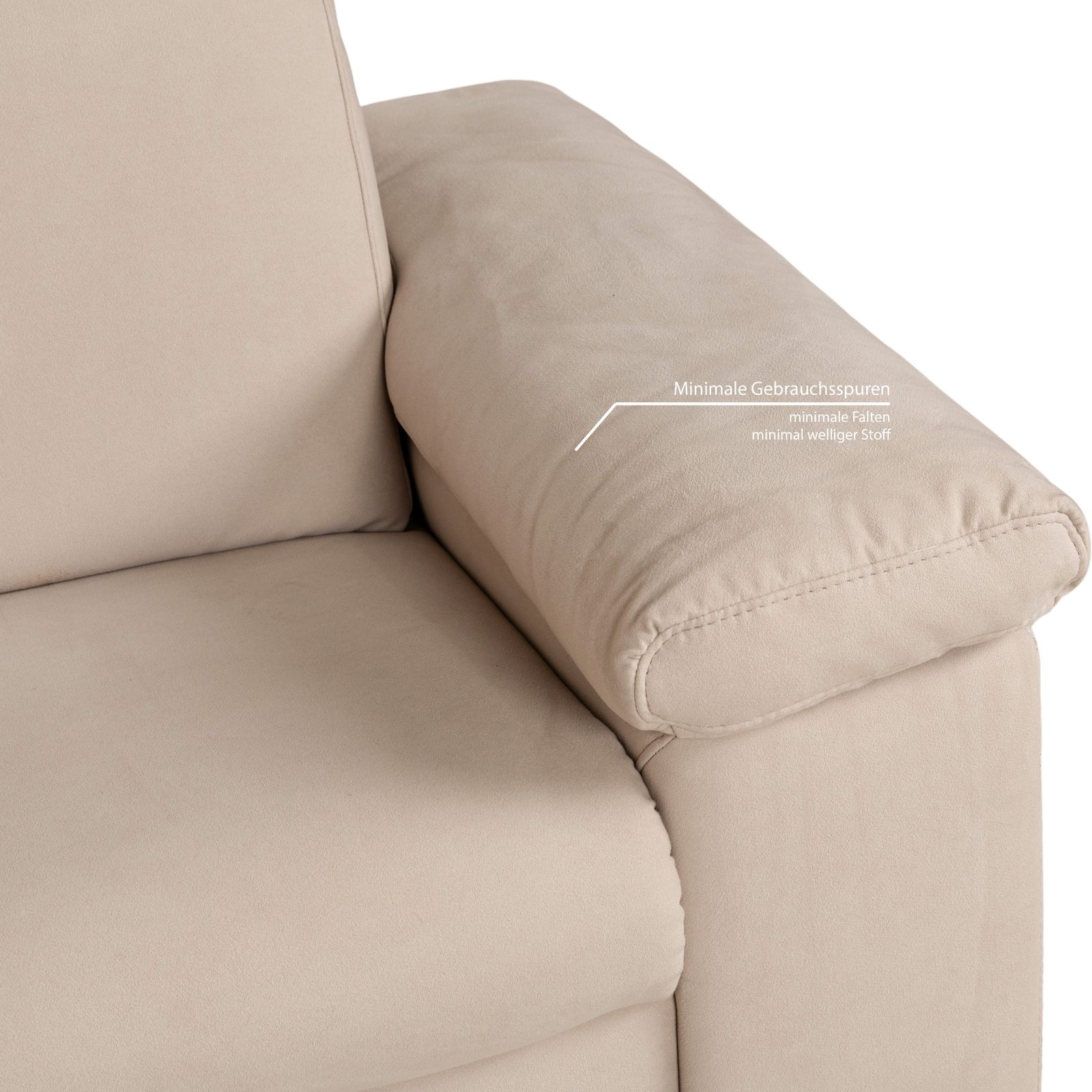 Musterring Fabric Corner Sofa Beige photo vinterior