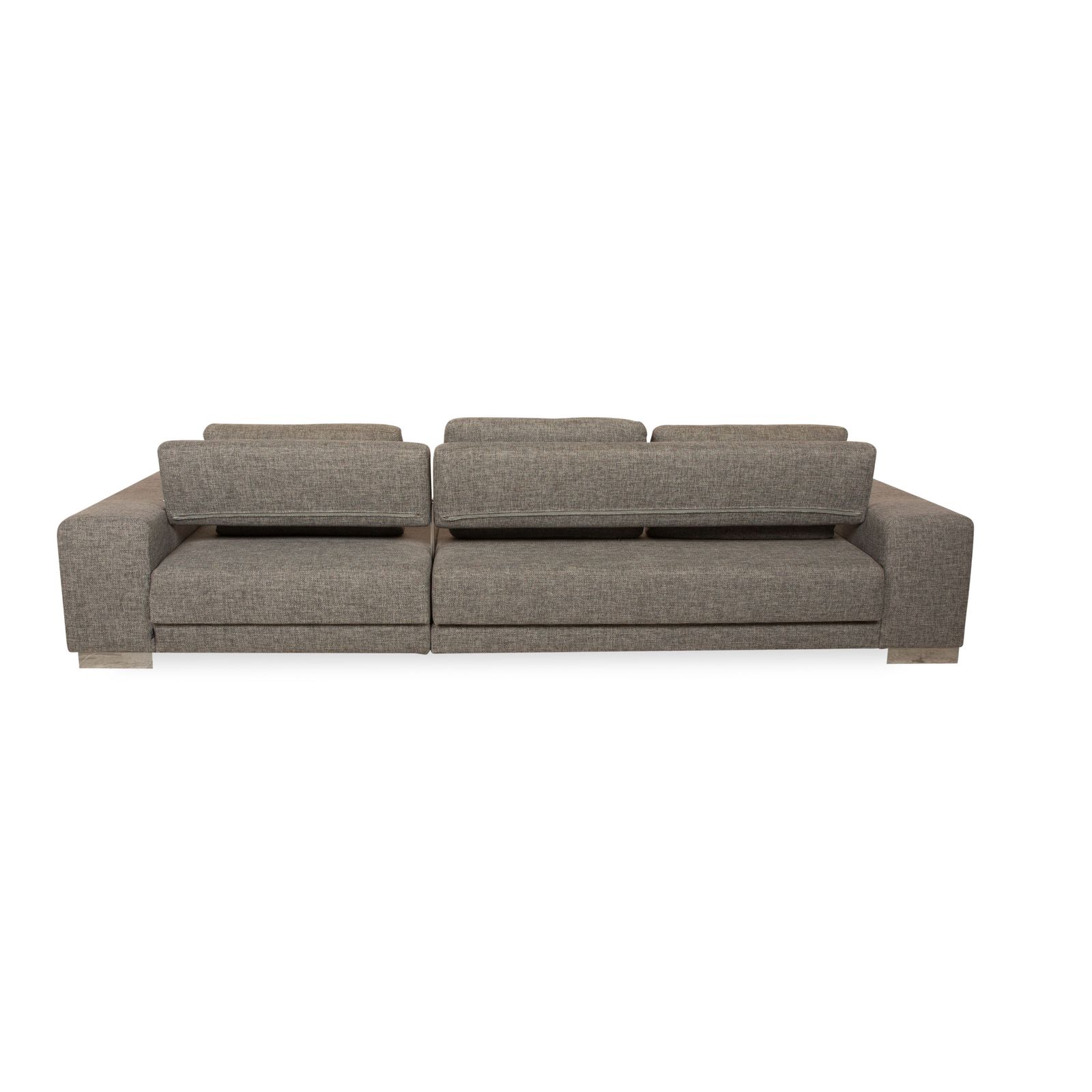photo furniture Canapé d'angle Ewald Schillig Topas en tissu gris, récamière droite